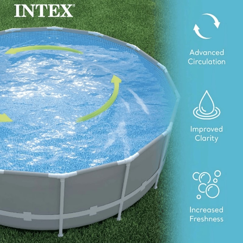 Intex Above Ground Pool Sand Filter Pump With Automatic Timer Reliable Sand Filtration System 5