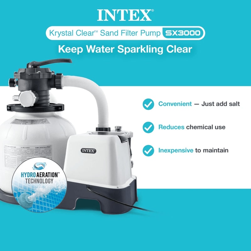 Intex Above Ground Pool Sand Filter Pump With Automatic Timer Reliable Sand Filtration System 3