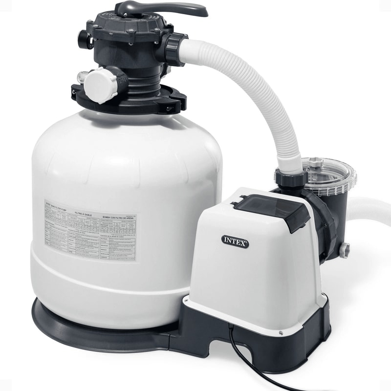 Intex Above Ground Pool Sand Filter Pump With Automatic Timer Reliable Sand Filtration System 0