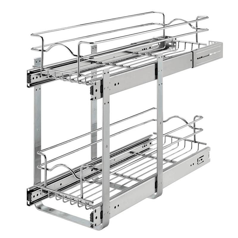 RevAShelf Kitchen Cabinet Pullout Shelf Organizer Bottom Mount SlideOut Storage Rack For Pots Pans  5