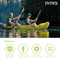 Lightweight Aluminum Double Oar Inflatable Kayak Paddle Black Collapsible Adjustable Durable 4