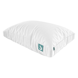 sleepgram bed support sleeping pillow with microfiber cove adjustable firmness & orthopedic neck