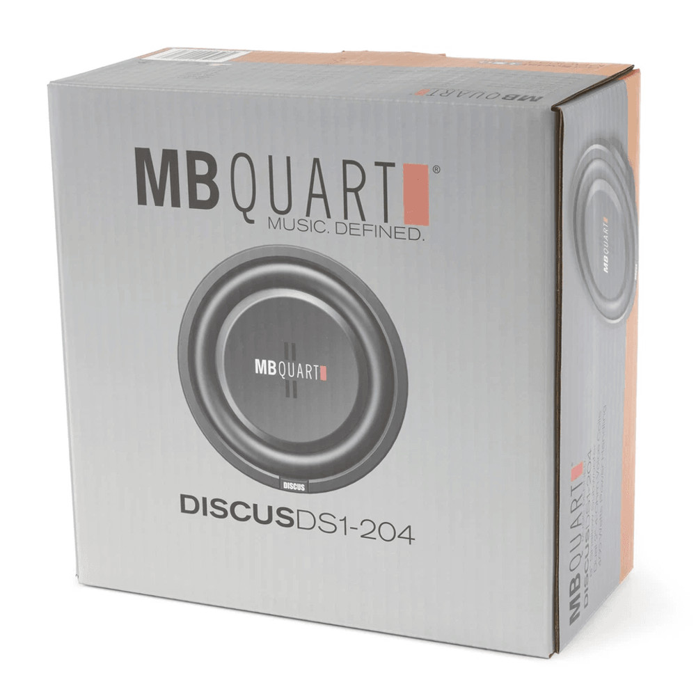 MB Quart Shallow Slim DVC Ohm Car Sub Single Speaker LowProfile Subwoofer With Deep Bass Durable B