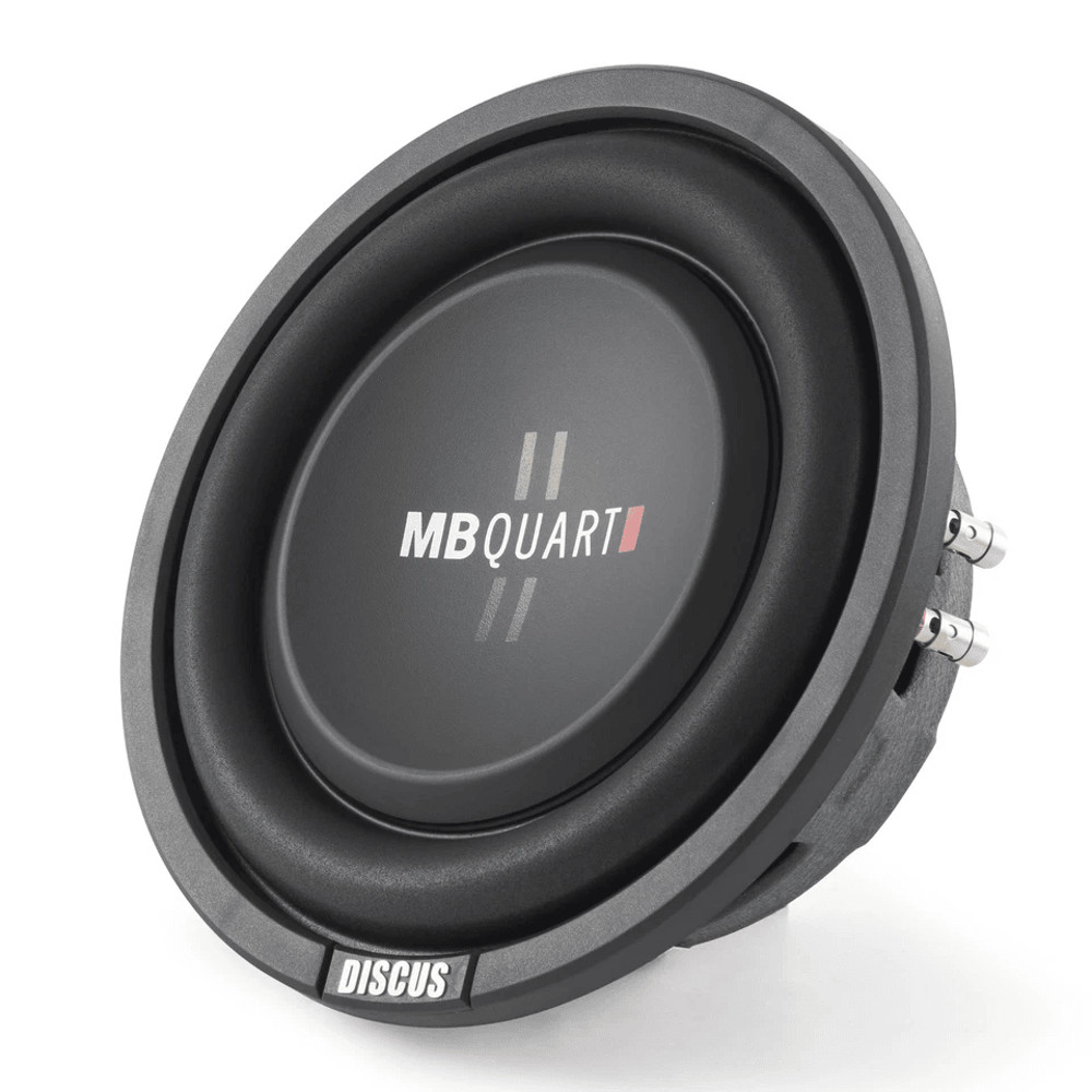 MB Quart Shallow Slim DVC Ohm Car Sub Single Speaker LowProfile Subwoofer With Deep Bass Durable B