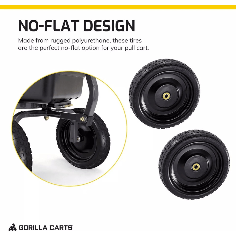 Flat Free Replacement Tires Durable For Garden Carts Wagons And Hand Trucks 1