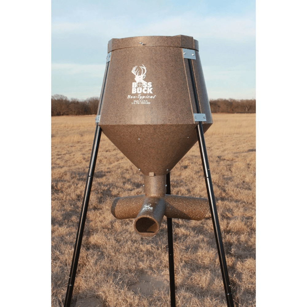Boss Buck Gravity Fed Tripod Deer Feeder Durable Corn Protein Pellet Game Feeder For Hunting Wildli 4