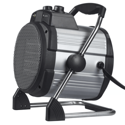 geneva industrial portable ceramic heater with setting adjustable thermostat fan, compact electric shop heater for home