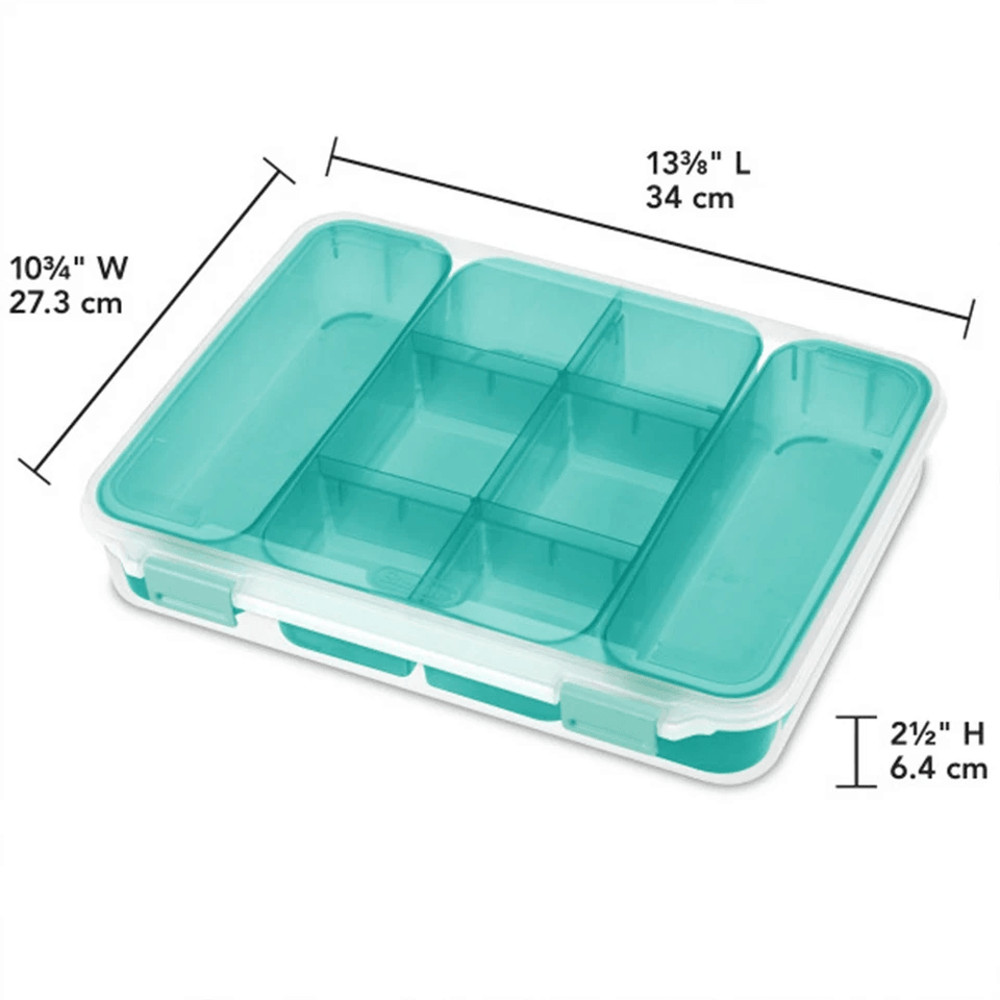 Stackable Divided Plastic Storage Containers With Lids Ideal For Crafting Hardware And Home Organiz 3