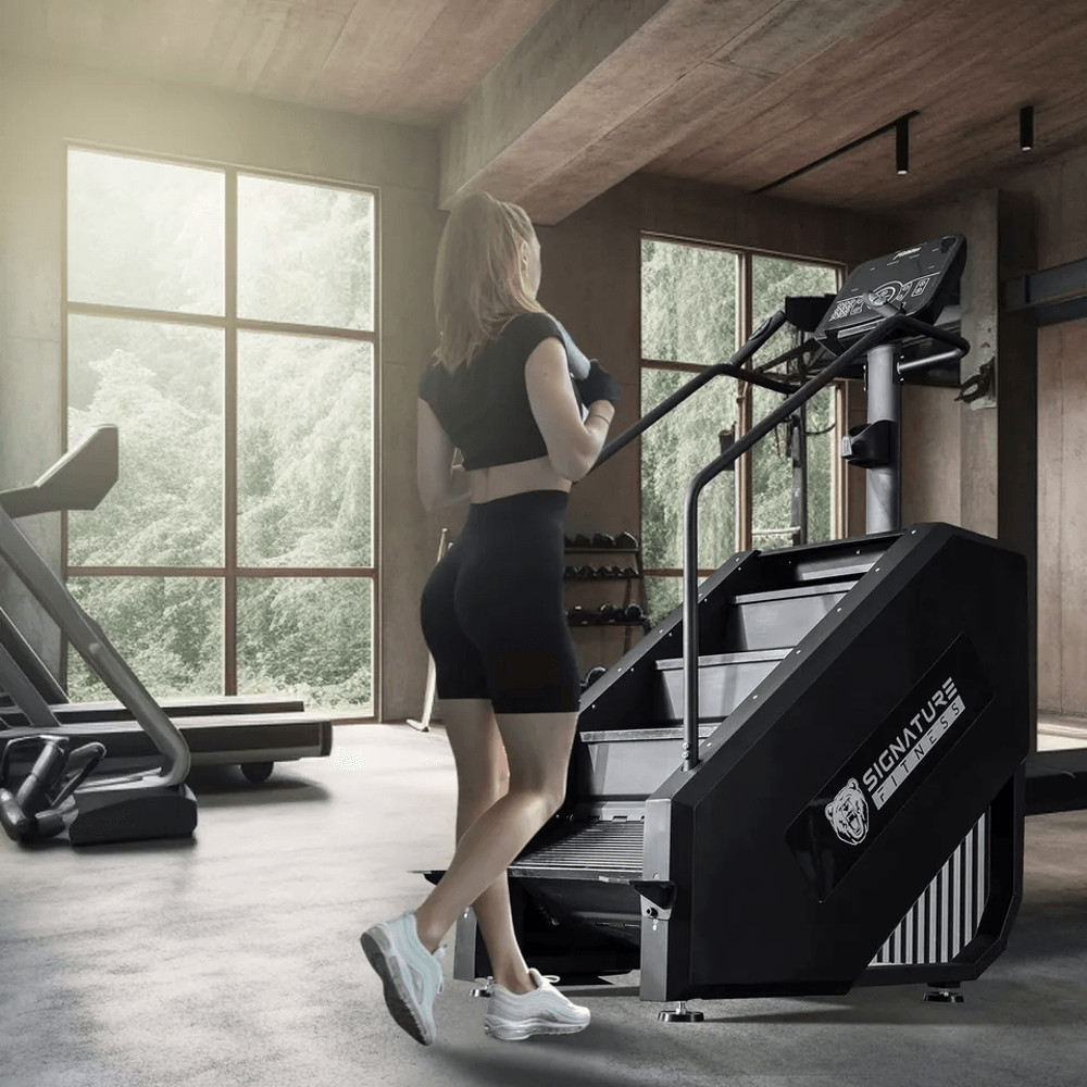 Signature Fitness Continuous Climber Commercial Grade Stair Stepper For Cardio  Lower Body Workouts 3