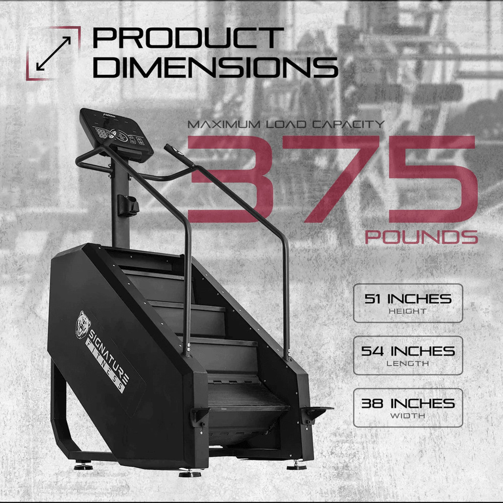 Signature Fitness Continuous Climber Commercial Grade Stair Stepper For Cardio  Lower Body Workouts 7