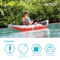 Intex Excursion Pro K1 Inflatable Fishing Kayak Vinyl Kayak With Oar Pump Lightweight Portable And 6