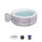 Bestway SaluSpa Cancun AirJet Inflatable Hot Tub With Soothing Jets Gray Spa With Bubble Jets Rapi 0