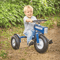 Tricam Blue Tractor Tricycle Steel Toddler Bike Kids RideOn Pedal Toy With Adjustable Seat Pneumati 3
