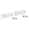 Kitchen Sink Front TipOut Trays White 2Pack Under Sink Storage Organizer With Hinges 0