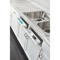 Kitchen Sink Front TipOut Trays White 2Pack Under Sink Storage Organizer With Hinges 2