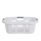 Rubbermaid Bushel Hip Hugger Laundry Basket White Plastic Portable Comfortable For Home Use 1