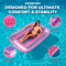 Swimline Classic Inflatable Suntan Tub Lounge Pink Floating Pool Lounger For Sunbathing Backyard Wa 6