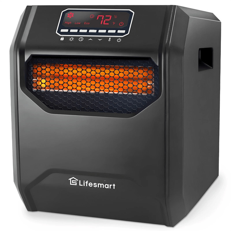 LifeSmart LifePro Element Infrared Large Room Space Heater With Remote Powerful EnergyEfficient Hea 0