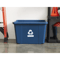 Gracious Living Medium Curbside Blue Box Plastic Home Recycling Bin Durable Stackable Container Wit 5