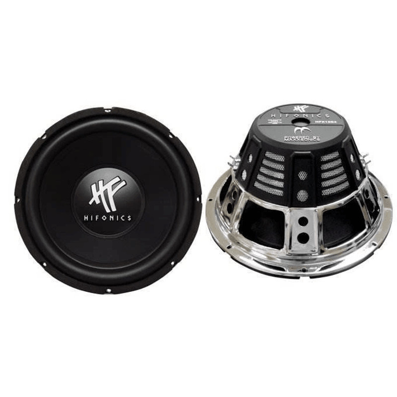 HIFONICS Car Audio Subwoofer Speaker 2 Pack With QPower Dual 12 Ported Subwoofer Enclosure For Deep 4