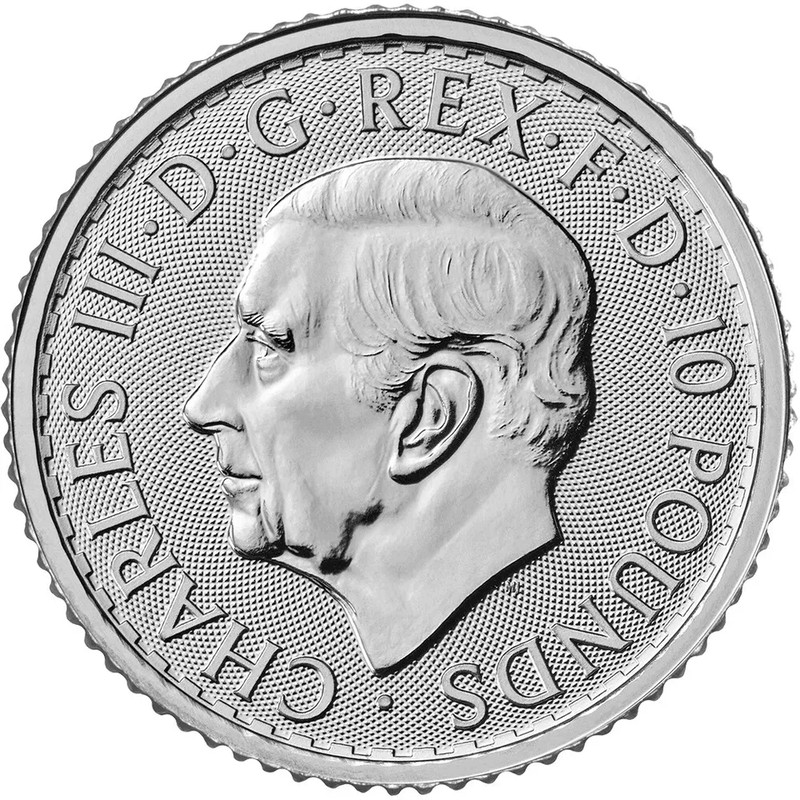 Great Britain Platinum Britannia 10 Coin  110 Oz BU  Random Year 0