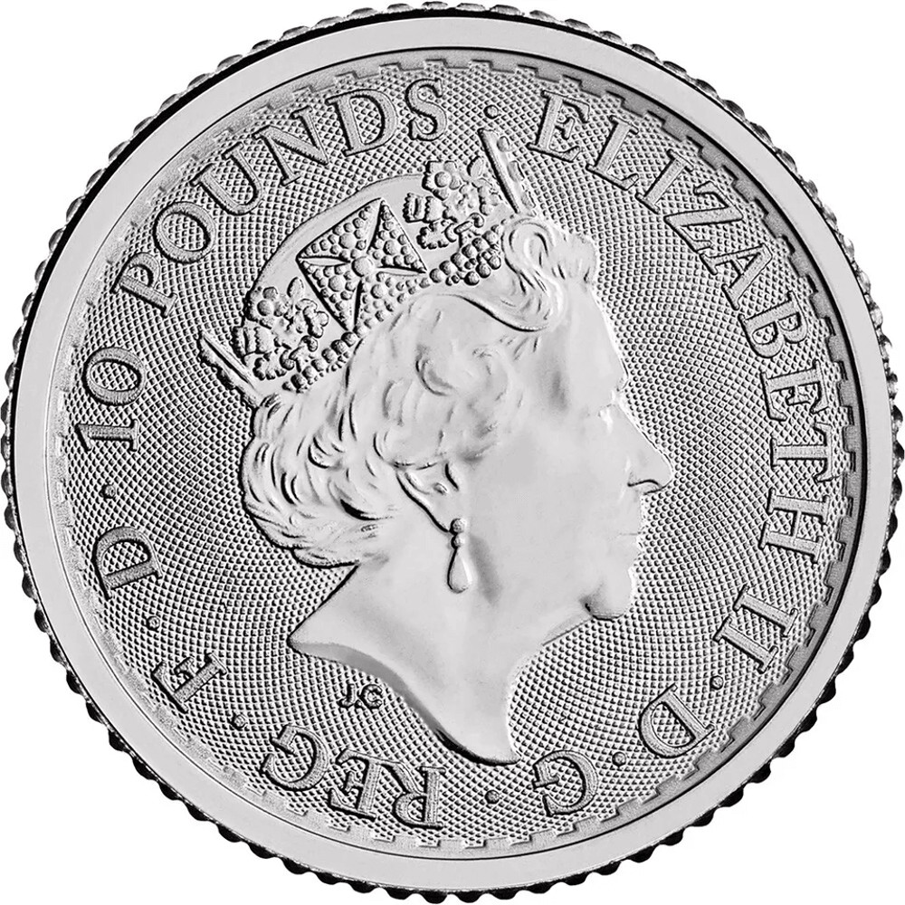 Great Britain Platinum Britannia 10 Coin  110 Oz BU  Random Year 1