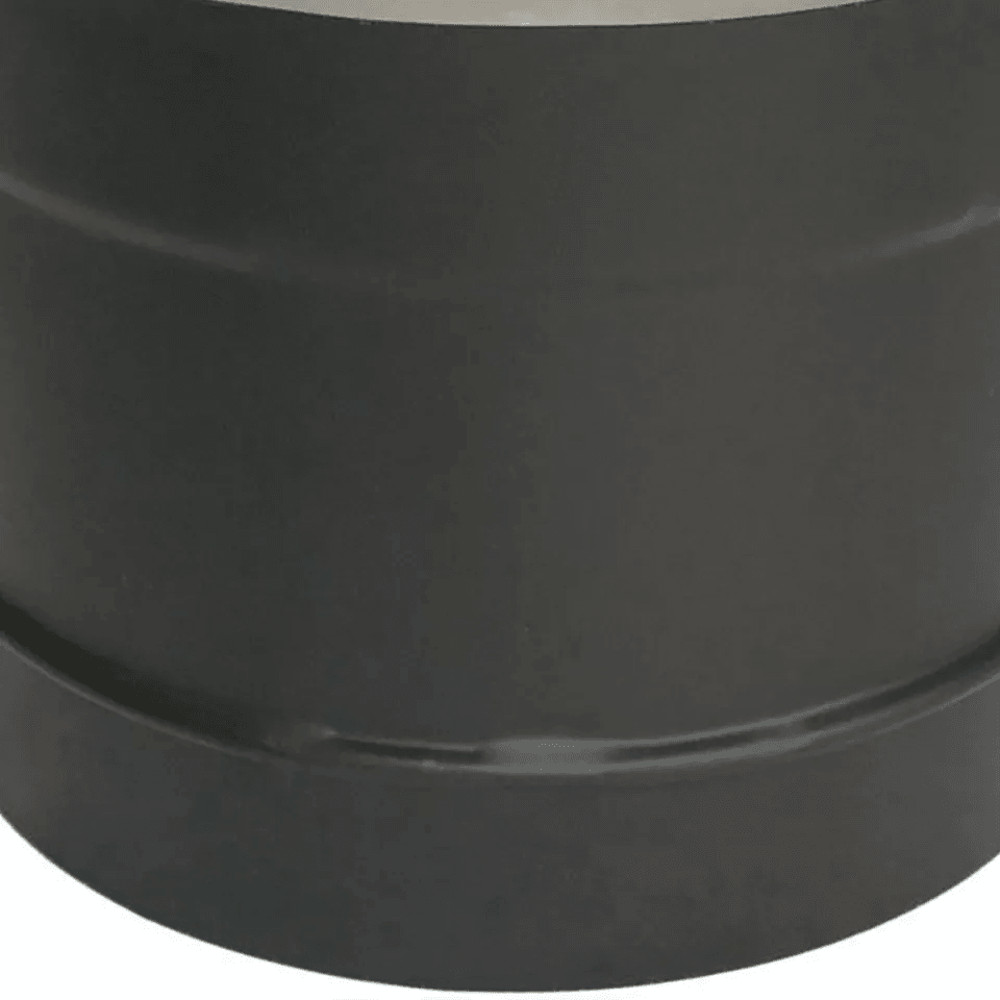 DuraVent Black Single Wall Damper Section Interior Stove Pipe Adapter For Wood Stove Ventilation Ef 3