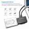 Universal USB To IDE SATA Adapter External Hard Drive Converter Kit For HDDSSD Supports Data Recov 2