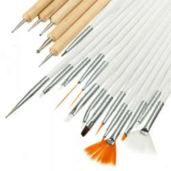 27 pcs nail art gel design pen set – dotting tools, painting polish brushes & drawing kit for professional manicure
