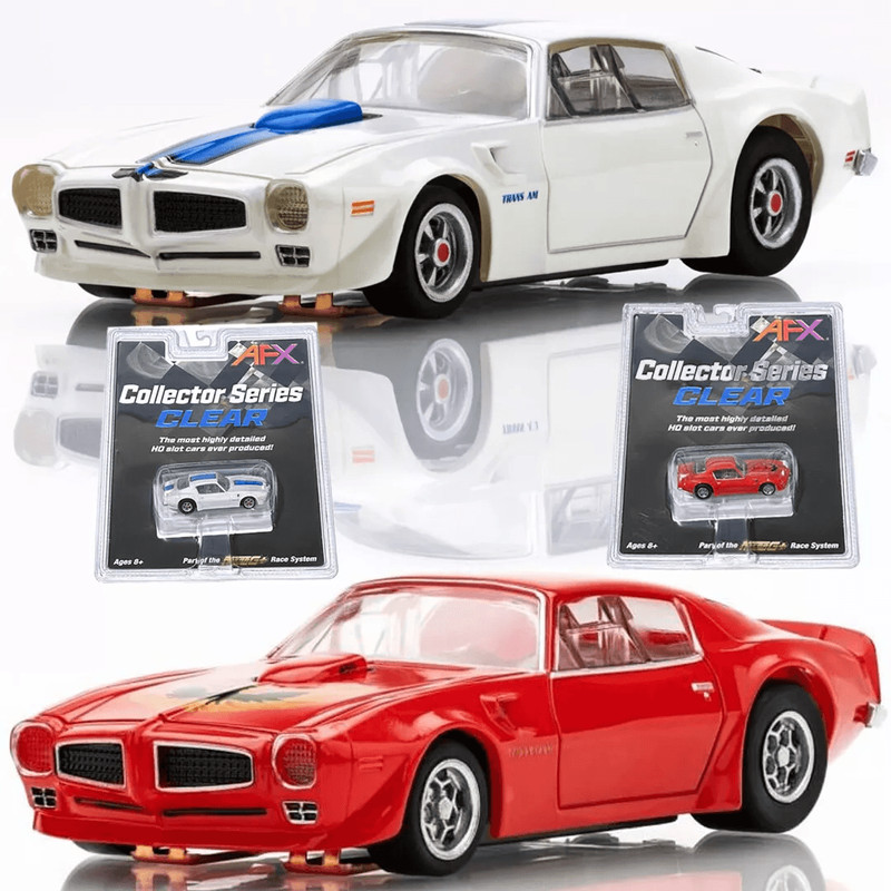 AFX Mega G Pontiac Firebird Trans Am WhiteBlue  Red HO Slot Car 0