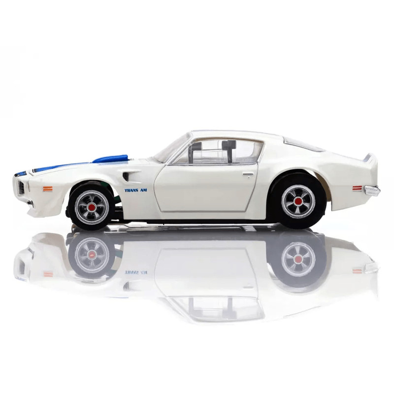 AFX Mega G Pontiac Firebird Trans Am WhiteBlue  Red HO Slot Car 1