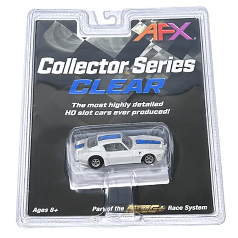 AFX Mega G Pontiac Firebird Trans Am WhiteBlue  Red HO Slot Car 2