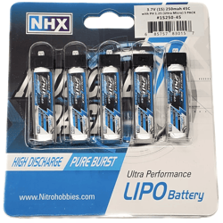 nhx muscle pack lipo battery, ultra micro connector for rc drones, helicopters, and planes