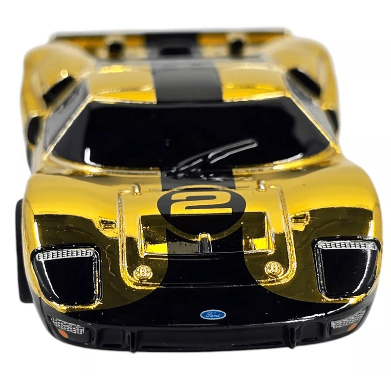 Limited Edition AFX Ford GT40 Mirror Gold Chrome Black Mega G HO Scale Slot Car 2