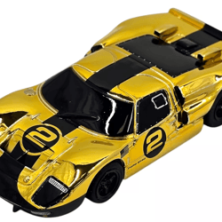 limited edition afx ford gt40 mirror gold chrome black, mega g+ ho scale slot car