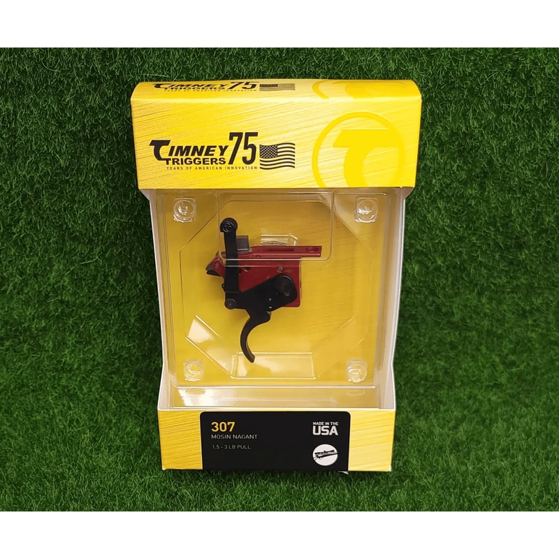 Timney Triggers Mosin Nagant Curved Trigger Adjustable Pull Red Steel Upgrade 0