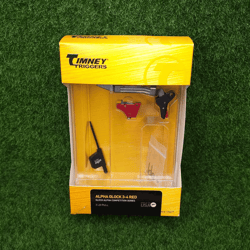 timney alpha competition series trigger 3lb pull, red – fits glock gen 3 & 4 models