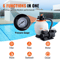 Sand Filter System For Above Ground Pools With 34HP Pump 3000GPH Flow 6Way Valve 3