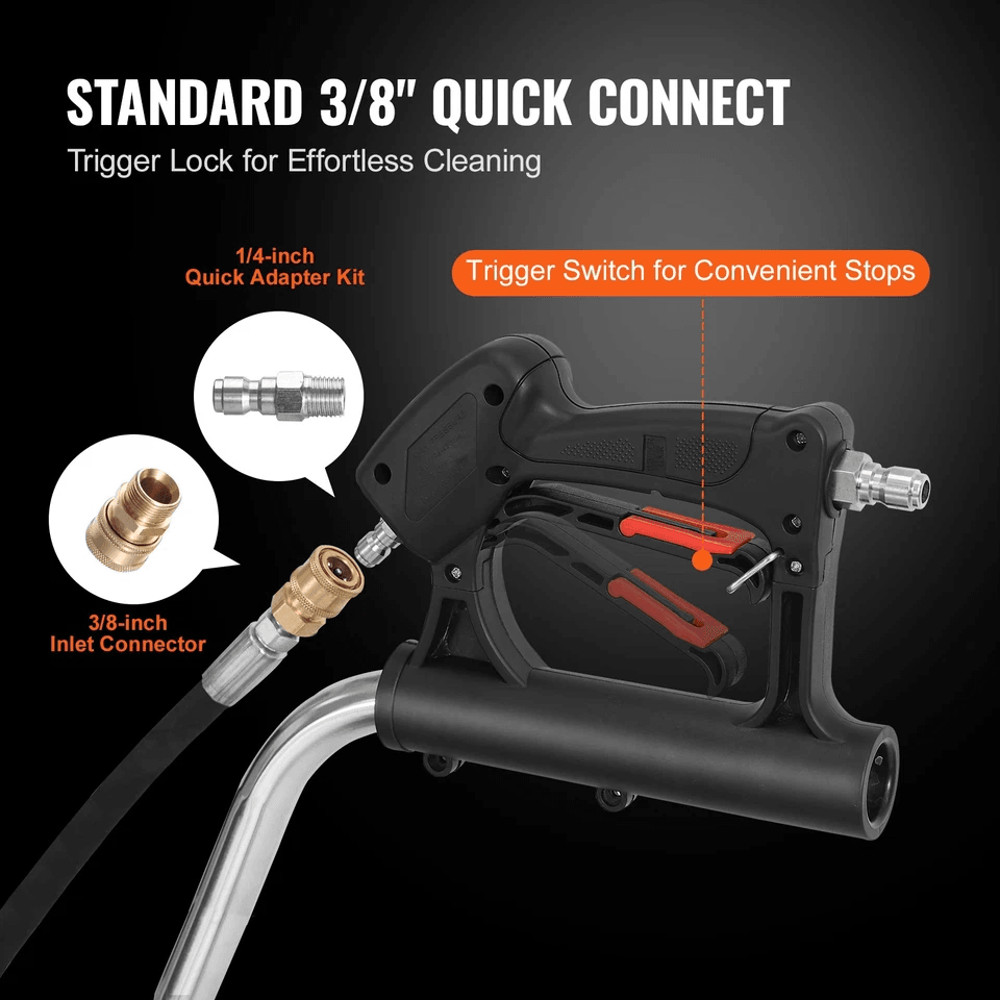 Pressure Washer Surface Cleaner With Wheels  Dual Handles HeavyDuty Power Washer Attachment For Dri 2