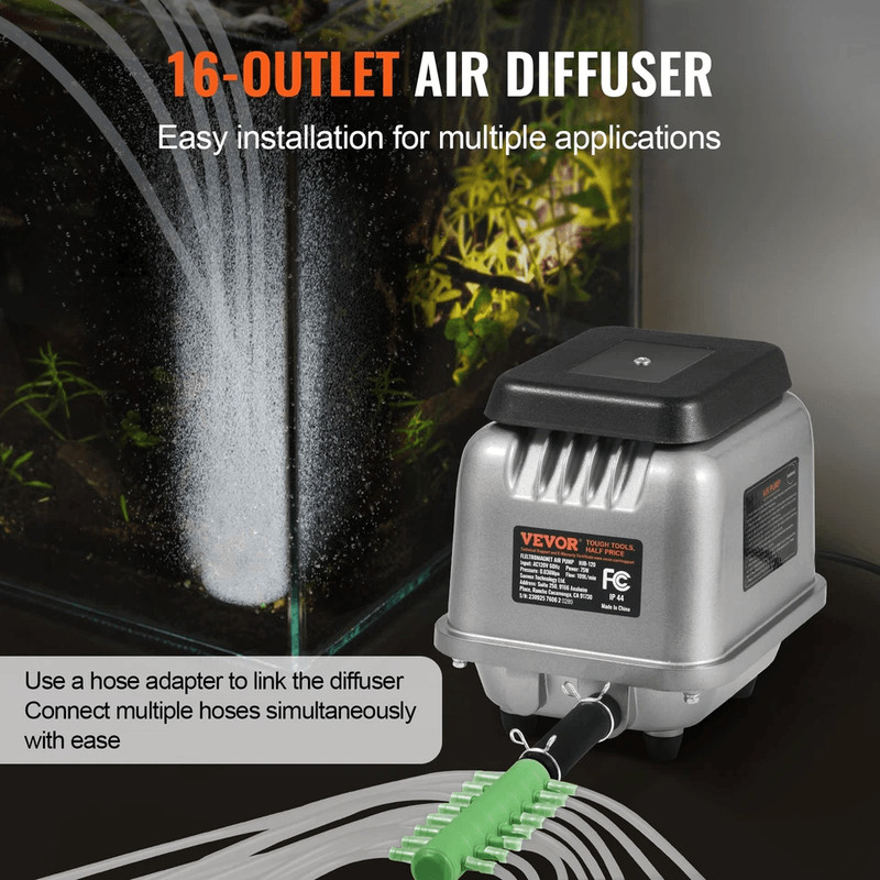 Linear Air Pump Septic Aerator For 12 Acre 10ft Deep Pond Aeration System 4