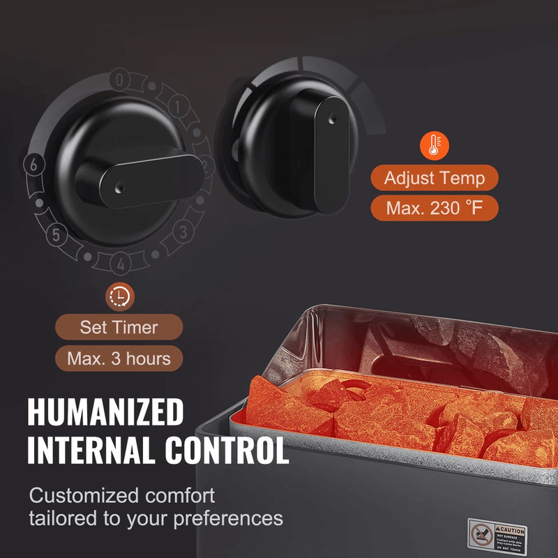 9KW Sauna Heater Stove Wet  Dry Stainless Steel With Internal Controller WallMounted Electric Steam 2