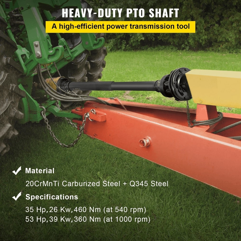 VEVOR PTO Shaft PTO Drive Shaft Spline Ends Slip Clutch Adjustable Tractor Driveline For Rotary Bru 8