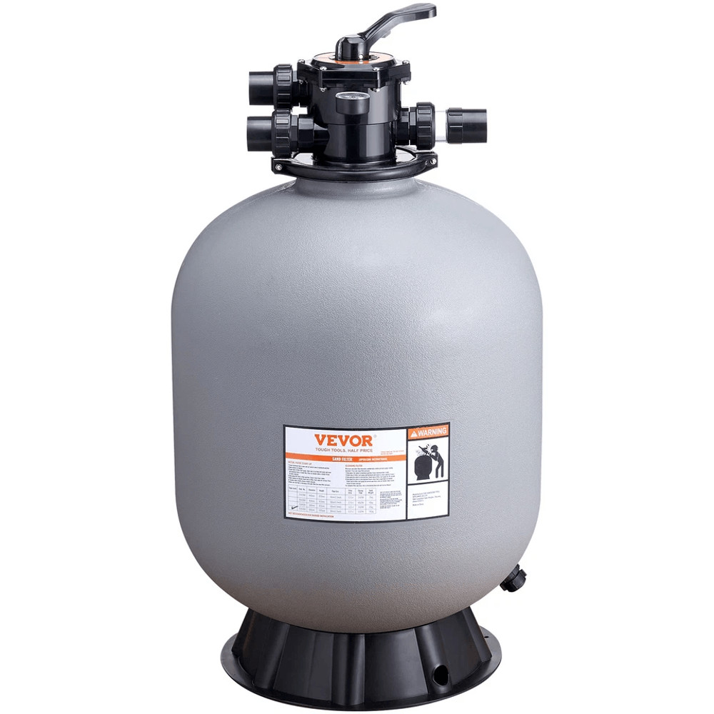 VEVOR 24 Sand Filter For AboveInground Pools  7Way Valve 65 GPM Flow Rate Durable HDPE Construction 1