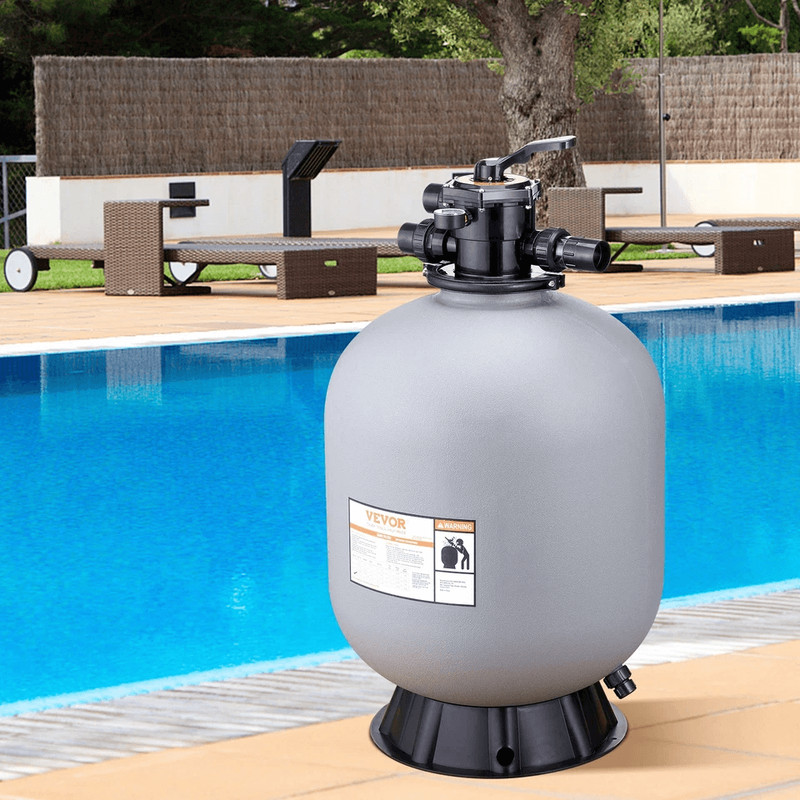 VEVOR 24 Sand Filter For AboveInground Pools  7Way Valve 65 GPM Flow Rate Durable HDPE Construction 2