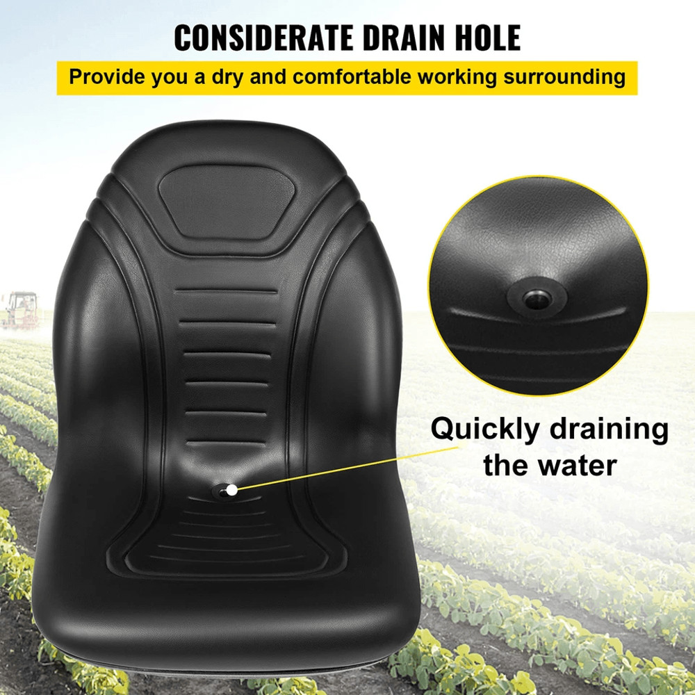 Universal Tractor Seat Vinyl Forklift Seat Waterproof With Drain Hole Compatible With Yamaha Inclu 3