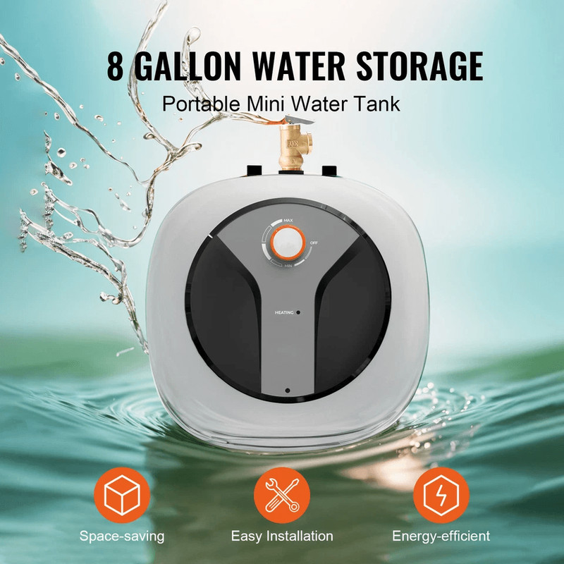Electric Mini Tank Water Heater Compact Storage Solution For Instant Hot Water In Showers Kitchens  1