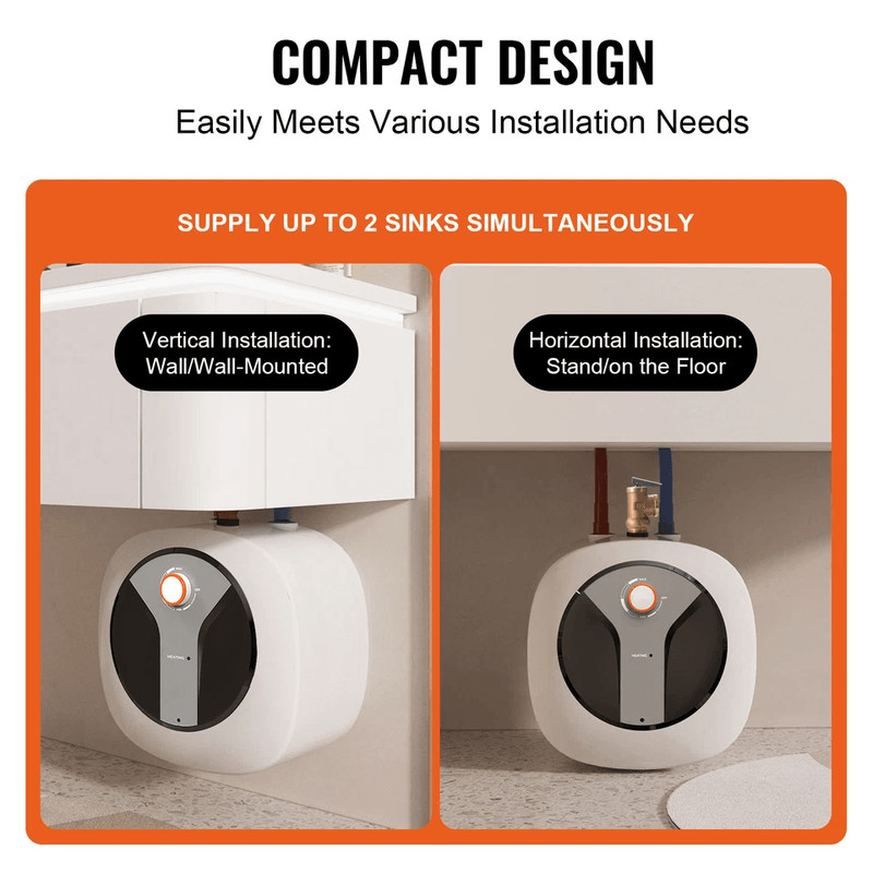 Electric Mini Tank Water Heater Compact Storage Solution For Instant Hot Water In Showers Kitchens  3