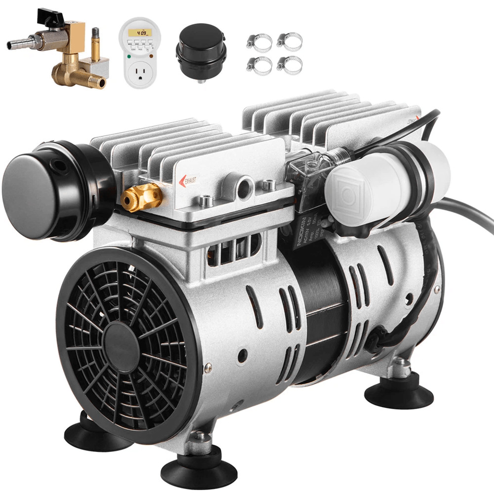 34HP Pond Aerator Pump 550W Lake Pond Aeration System Covers Up To 3 Acres Includes Timer 0