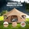 Canvas Tent 4 Seasons 5m Bell Tent For Camping With Stove Jack Waterproof Spacious 8Person Yurt Te 1