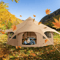 Canvas Tent 4 Seasons 5m Bell Tent For Camping With Stove Jack Waterproof Spacious 8Person Yurt Te 6